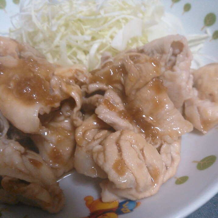 タマネギドレッシングのしょうが焼き